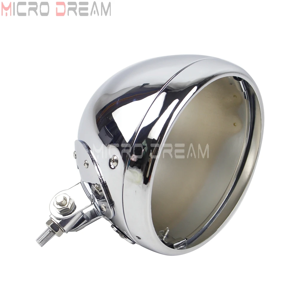 Универсальный 7 дюймовый хромированный налобный фонарь с нижним креплением