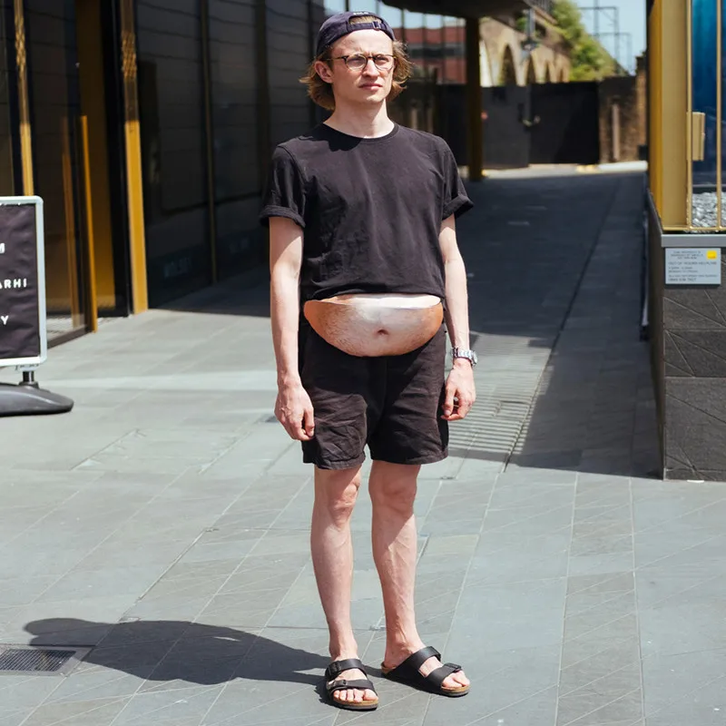 Сумка для папы на Фейсбуке универсальный поясной кошелек телесного цвета с