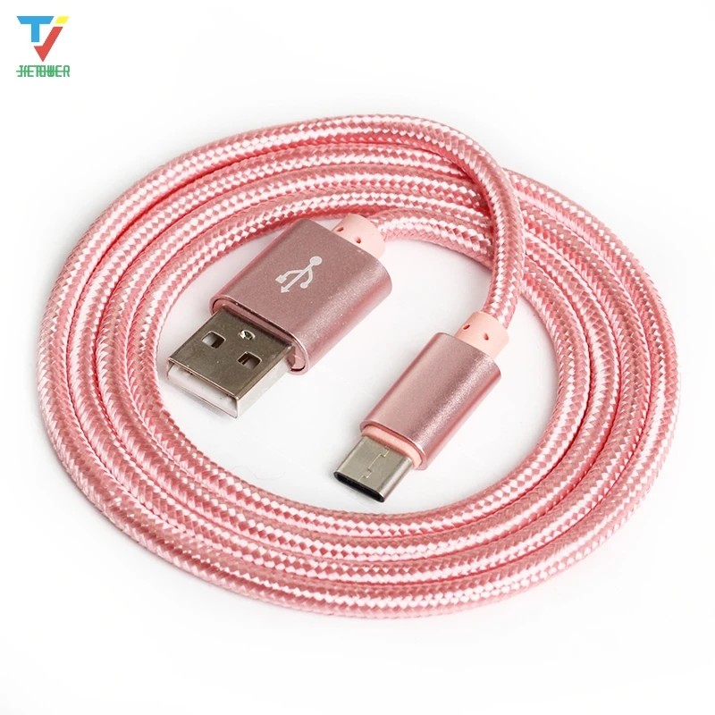 100 шт./лот 1 м/2 м/3 м нейлоновые Micro Тип usb C/8pin Зарядное устройство кабель для iphone samsung huawei Xiaomi оптом дешево