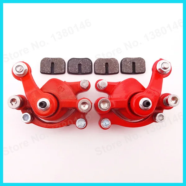 Красный левый и правый дисковые тормоза суппорты китайский карман для грязи