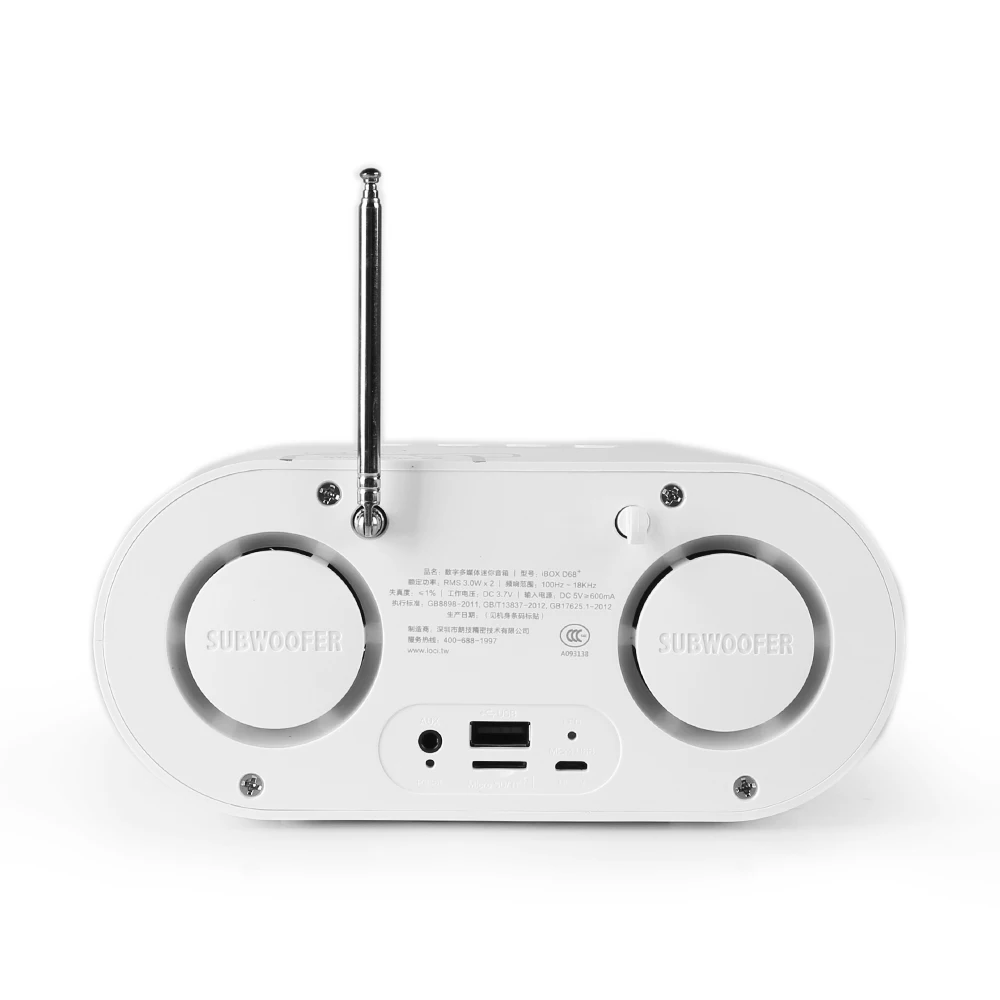 Instabox D68 FM радио антенна беспроводной стерео Bumping бас динамик s двойной Bluetooth