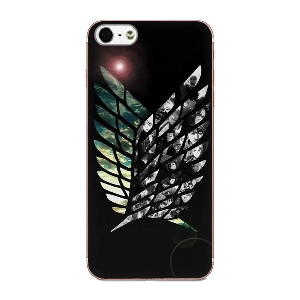 Мягкие чехлы для телефонов с аниме атакой на Титанов крылья флаг свободы Xiaomi Redmi