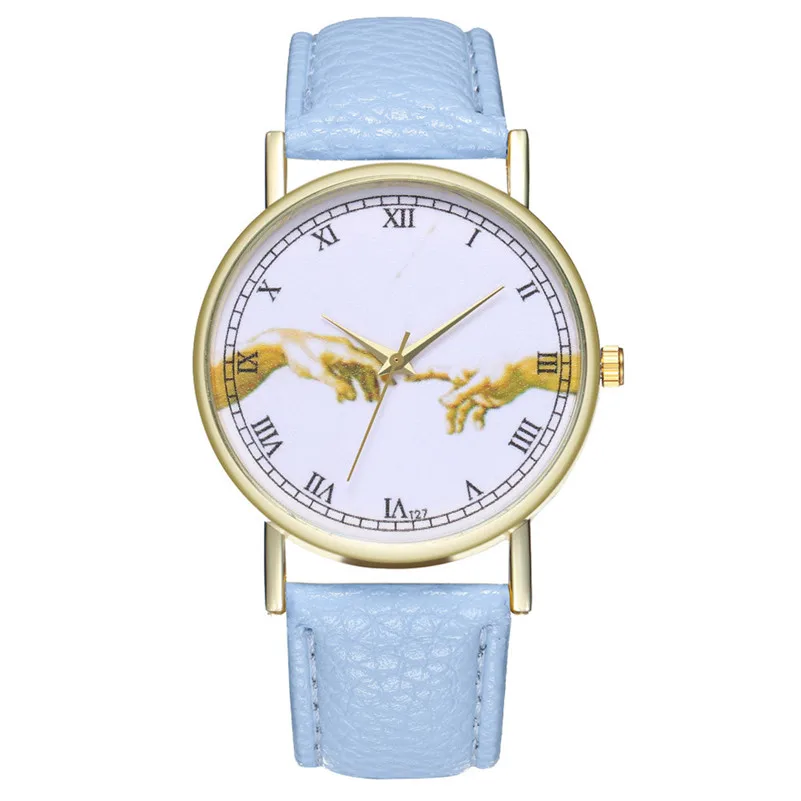 Женские кожаные часы винтажные с принтом в стиле ретро relogio reloj montre M23 новинка