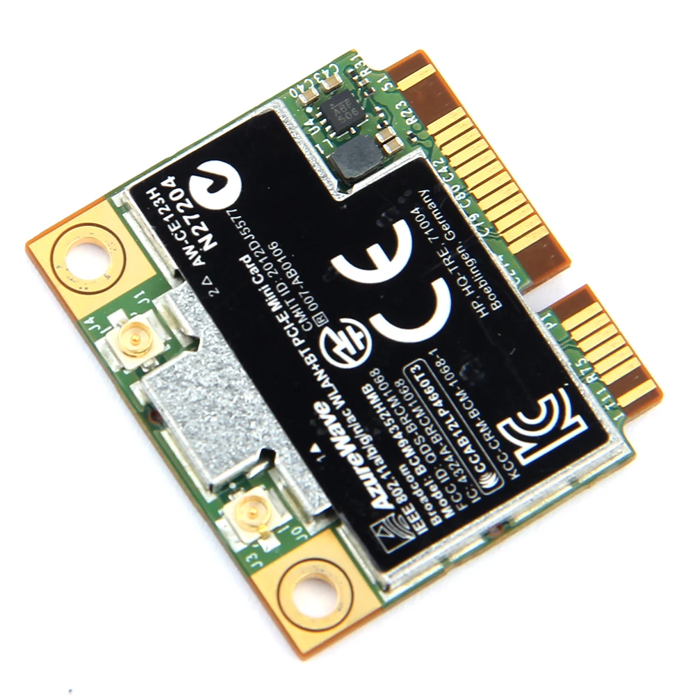 AzureWave Broadcom BCM94352 BCM94352HMB 802.11ac Wi-Fi Bluetooth 867 Мбит/с Беспроводной-AC WLAN + BT 4 0 Половина Mini