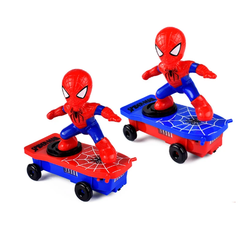 Music electric skateboard Infinity War Iron Spider Figure Action toy Amazing Doll SpiderMan Hero Landscape | Игрушки и хобби