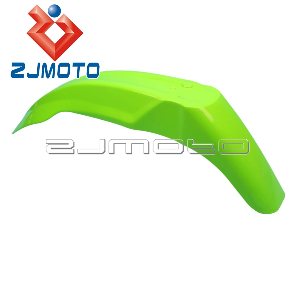 ZJMOTO зеленый мотоцикл супермото универсальный переднее крыло Пластик для Kawasaki KX125