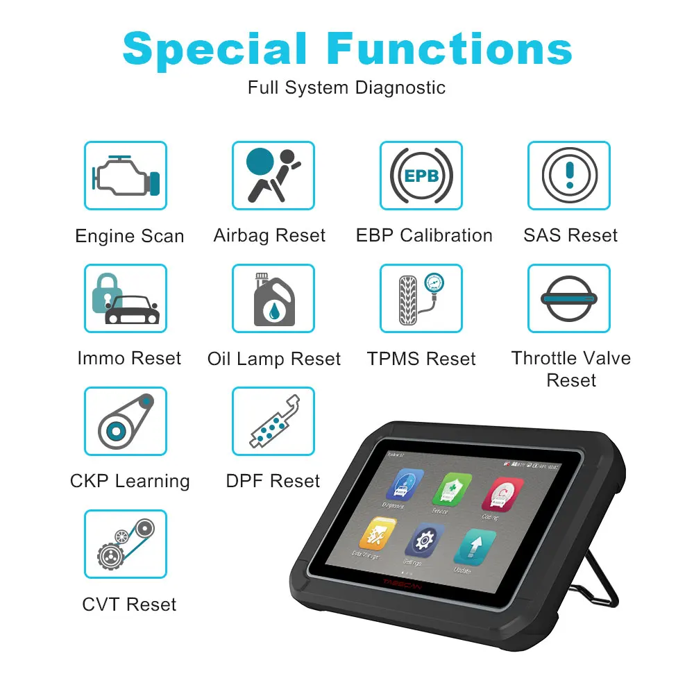 EUCLEIA S7C OBD2 автомобильный сканер полная система ABS EPB SAS DPF масляный Сервис Сброс OBD 2 считыватель кодов PK MK808 автомобильный диагностический инструмент