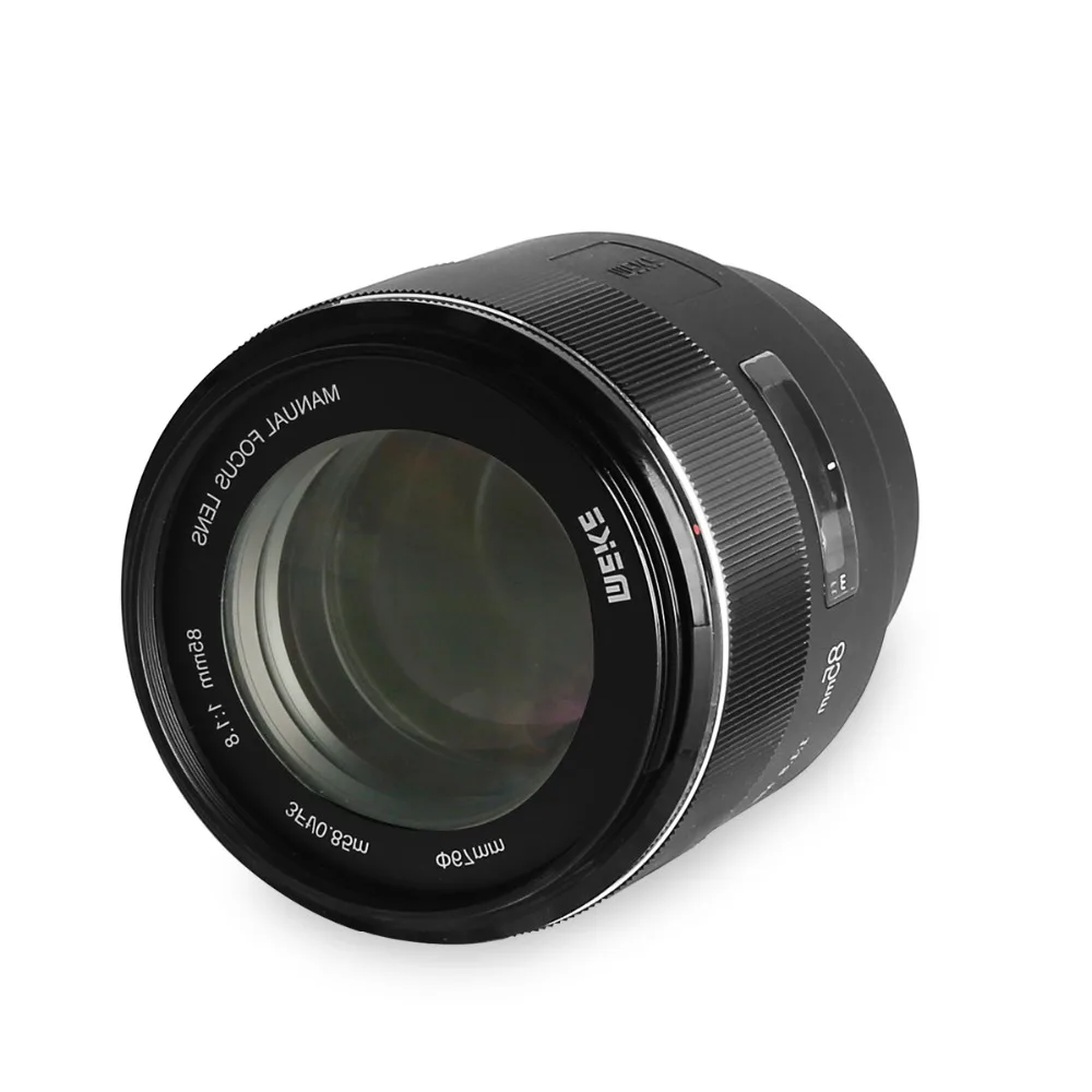 

Meike 85mm F1.8 Large Aperture Full Frame Manual Focus Lens Support Electronic Automatic Aperture for Sony E-Mount Cameras