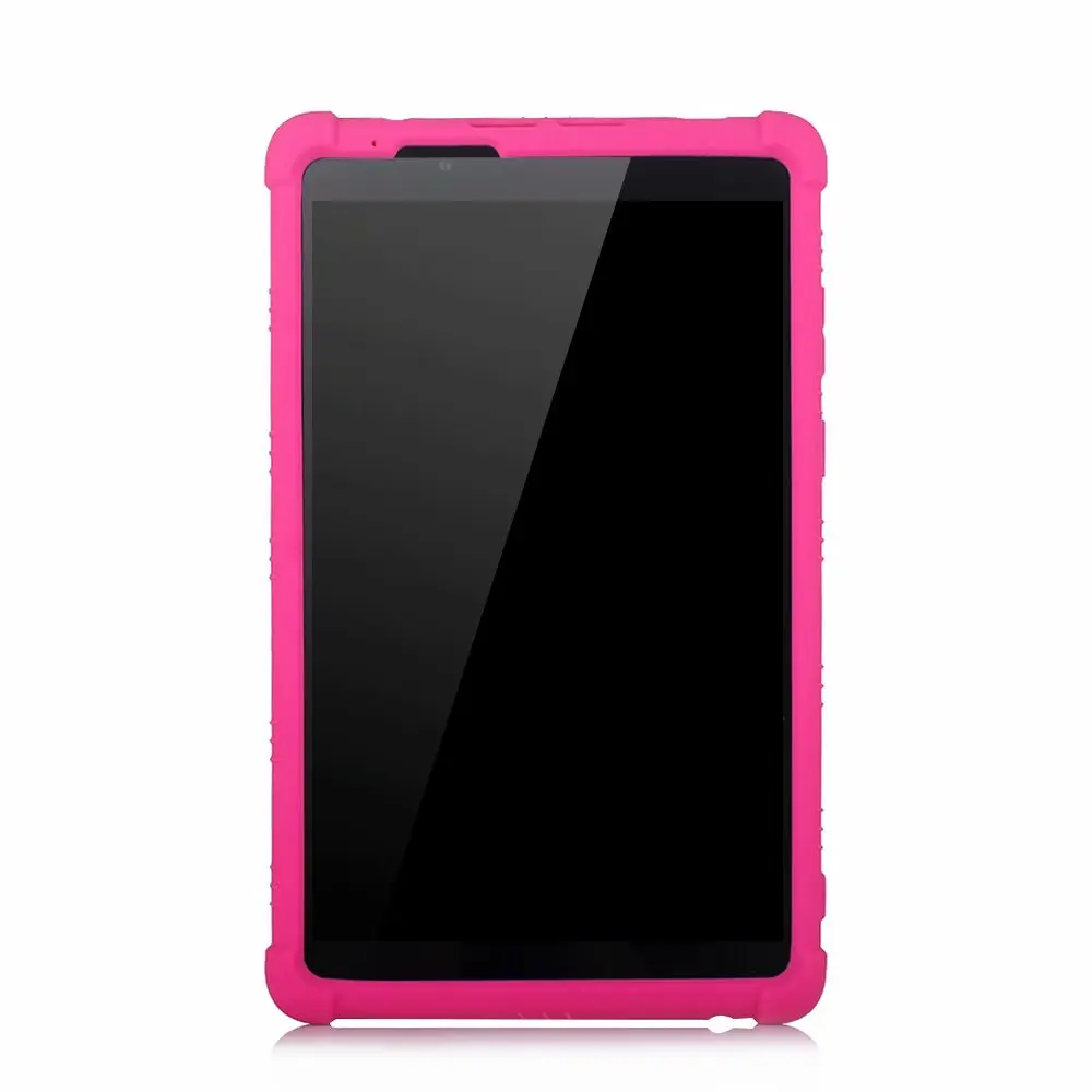Планшет чехол для lenovo Tab E8 8,0 дюйма TB-8304 утолщенной силиконовый TB-8304F Стенд cover black+ 3 Подарки