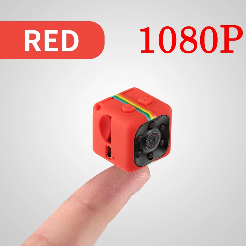 1080P Red Новинка SQ11 HD 1080 P Мини камера Espia Oculta камера gizli Micro Cam секретный маленький видеорегистратор с режимом ночной съемки велосипед поддержка Скрытая TF карта - Цвет: 1080P Red