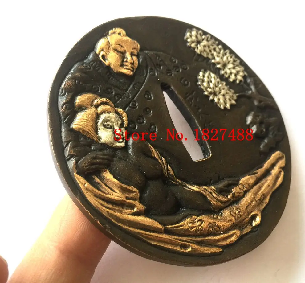 Набор медный меч Tsuba с дизайном орла подходит для японского самурайского катаны