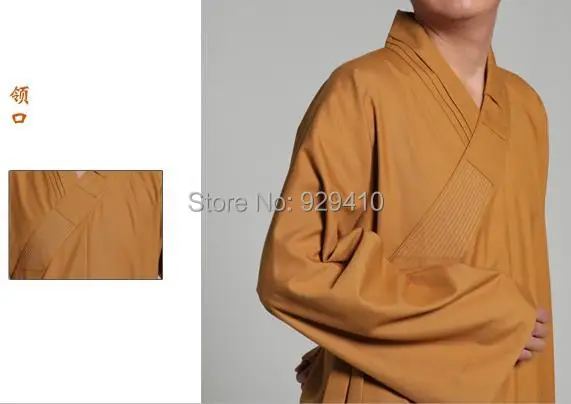 UNISEXSpring & осень хлопок буддийские монашеские костюмы laymeditation long robegown буддизм abbot