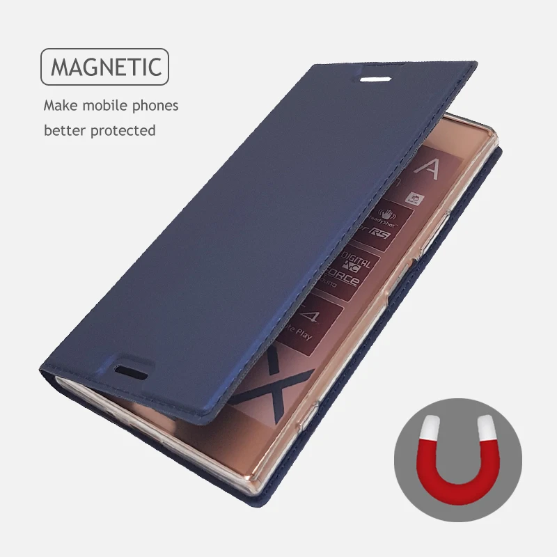 Чехол книжка для Sony Xperia XZ Premium XZ1 из ПУ кожи|Бамперы| |