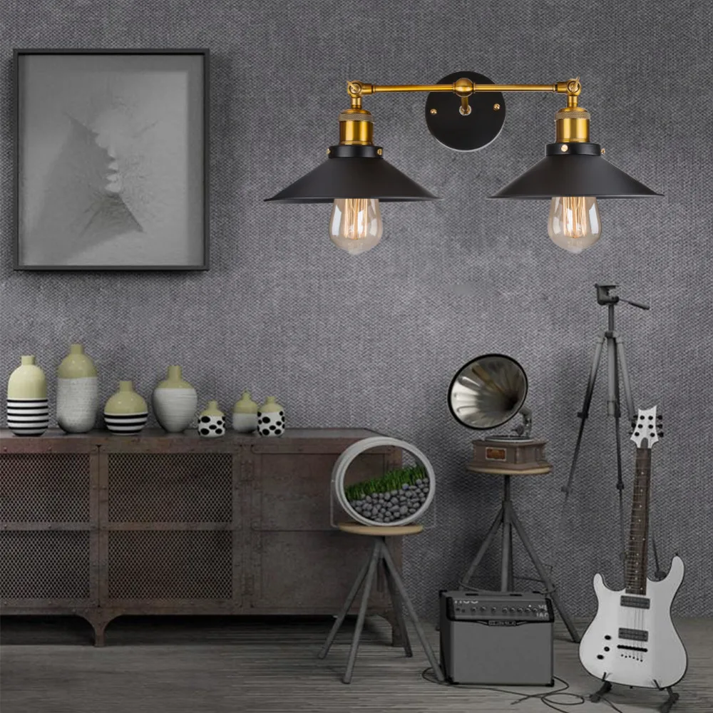 светильник настенный Современные Винтаж Промышленный Лофт Металл двойной
