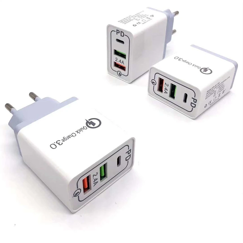 5 V 2.4A QC 3 0 быстрое зарядное устройство для iPhone кабель Micro USB EU/US Plus Lightning type C |