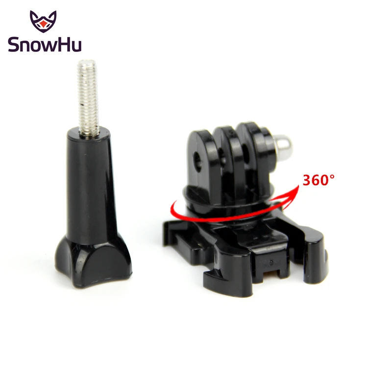 Аксессуары snowhu для GoPro 360 градусов вращающаяся Пряжка основание вертикальная поверхность Крепление Адаптер для Go Pro Hero 8 7 6 5 xiaomi GP203