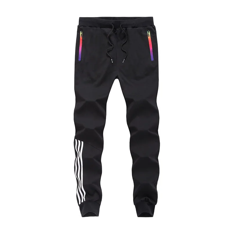 

Spring /Summer Men's Pants Fashion Skinny Sweatpants Mens Joggers Striped Slim Fitted Pants Gyms Clothing Plus Size 5XL Male