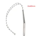 Патронный Нагреватель из нержавеющей стали 16x80 мм0,63x3,15 дюйма, односторонние нагревательные элементы 320 Вт400 Вт520 Вт, герметичные аксессуары 10 шт.лот