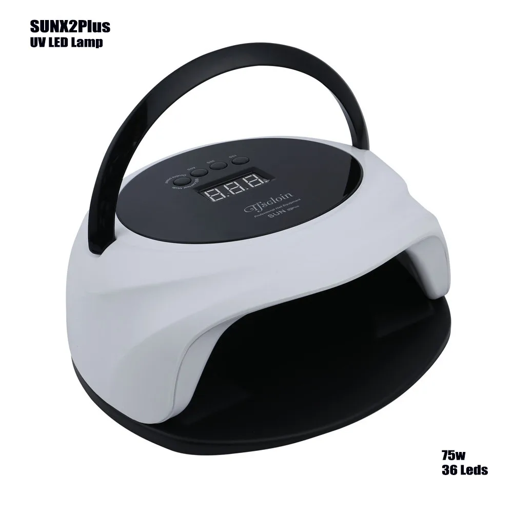 SUN X2Plus 75W 48 Вт УФ светодиодная лампа гелевые лампы для сушки ногтей для украшения для маникюра инструмент SUNX9Plus/SUN X светодиодная сушилка с УФ-лампой - Цвет: SUN X2Plus 75W
