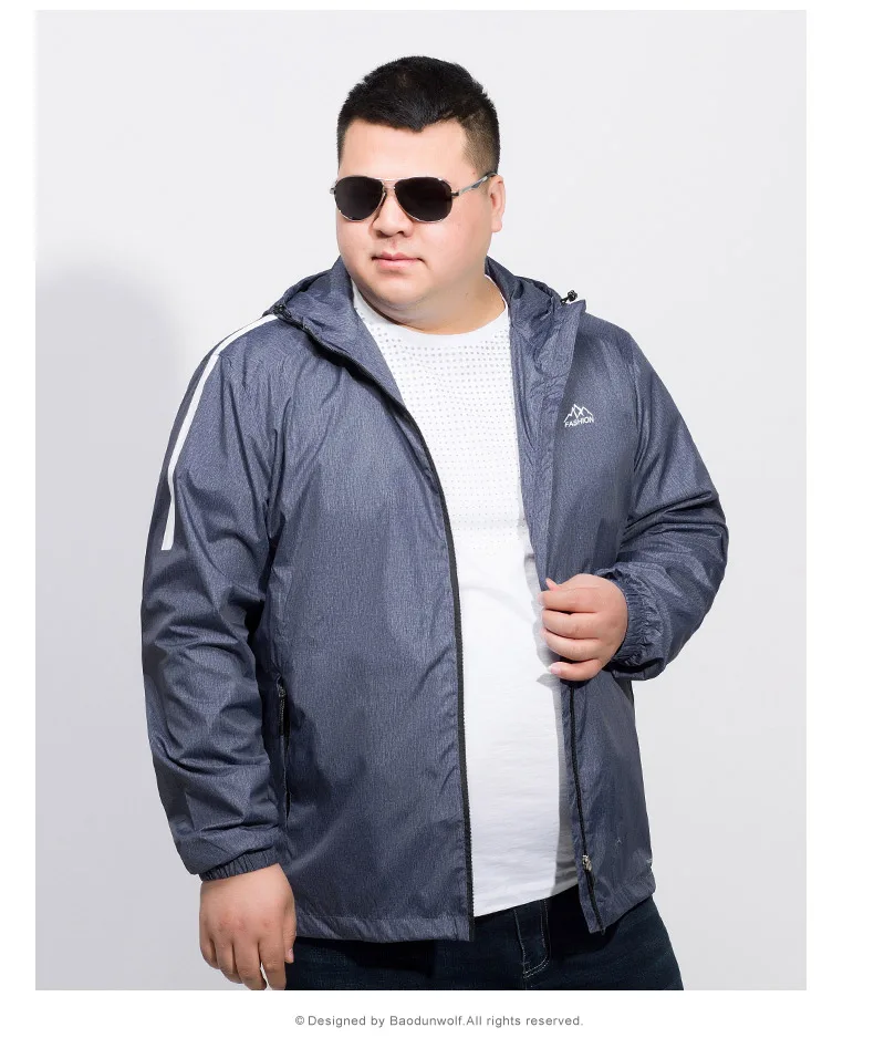 Большие размеры 10XL 8XL 6XL 5XL водонепроницаемая куртка softshell пальто брендовая мужская одежда с капюшоном черный повседневные весенние пальто мужской ветровка