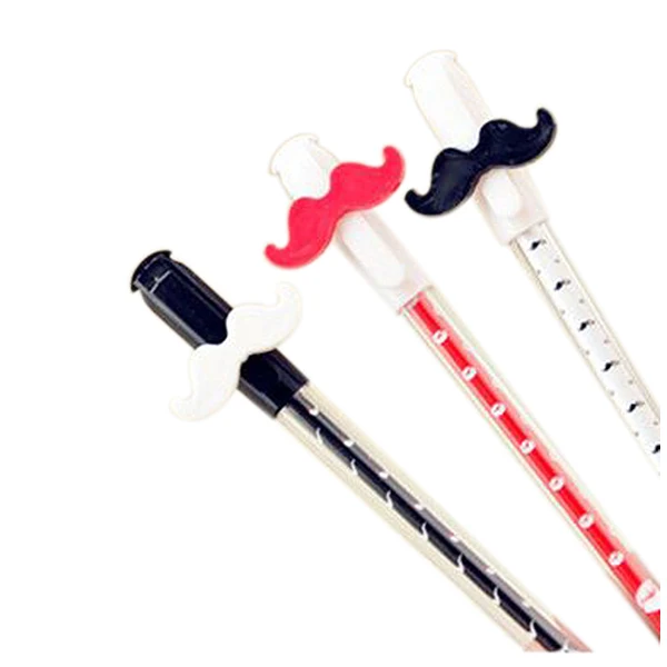 12 pcs/Lot Cute mustache Gel pen Beard ball office material school supplies stationery | Канцтовары для офиса и дома