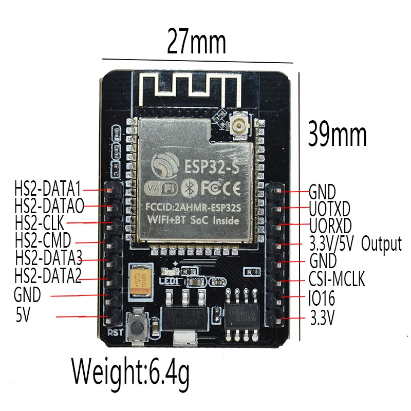 Модуль ESP32 для разработки WiFi серия макетная плата 5 в Bluetooth с модулем камеры OV2640