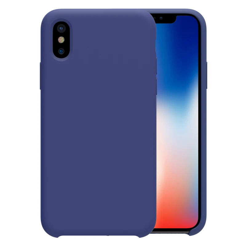 Синий Для iPhone XS X чехол Nillkin роскошный гибкий чистый чехол на заднюю панель Мягкий сенсорный ультратонкий чехол для iPhone X XS Nilkin чехол для телефона Capa - Цвет: Синий