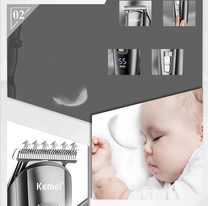 Kemei km-1628 новинка аккумуляторные триммеры для волос профессиональные