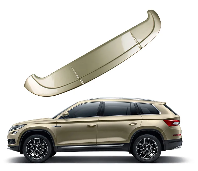 light gold JIOYNG для SKODA KODIAQ заднее крыло спойлера, на крышке багажника Спойлеры крыльев краска ABS 3M паста быстро по EMS - Цвет: light gold