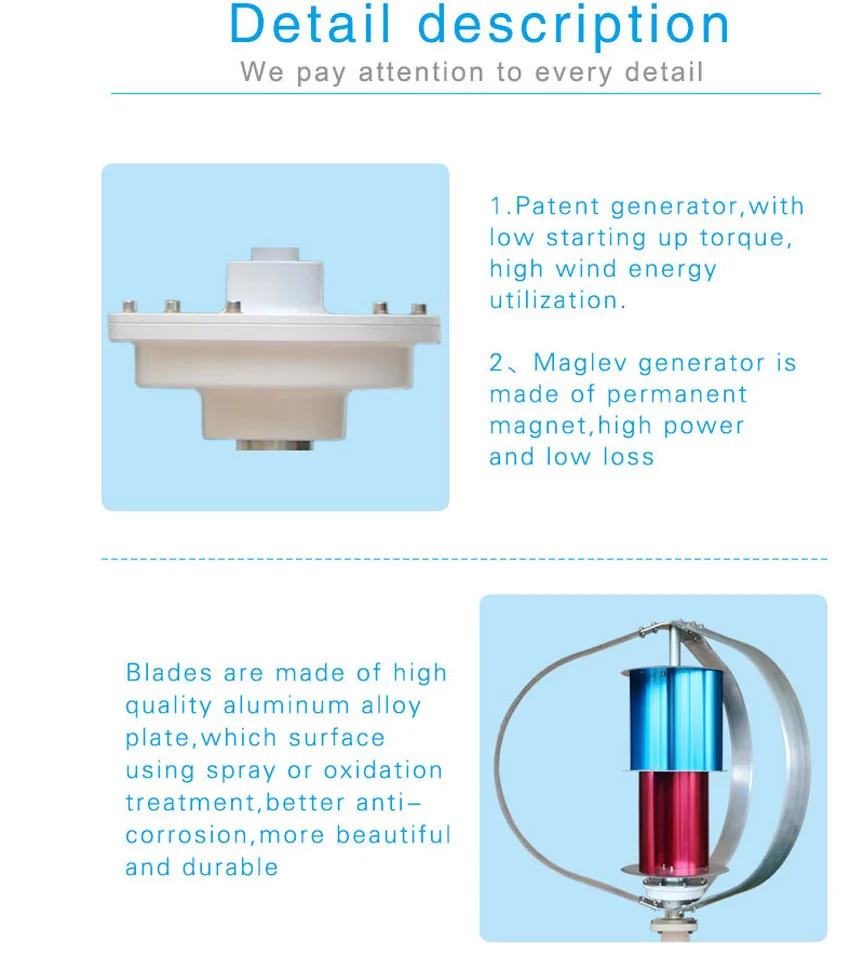 

100W 12V 24V three phase permanet magnet Wind Turbines Max 130W Wind generator Free shipping