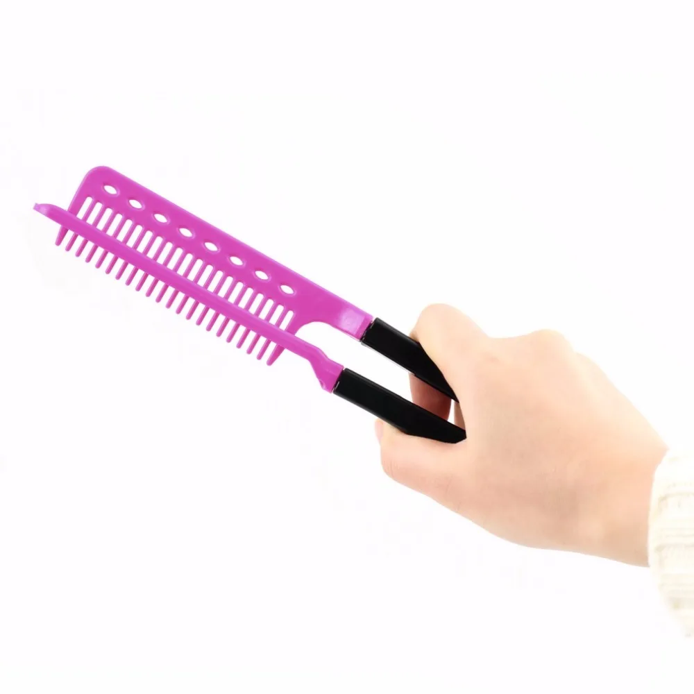 

DIY Salon Folding Hairdressing Styling Hair Straightening V Type Comb Clip Design Fashion Salon Hairbrush Tools Hair Care