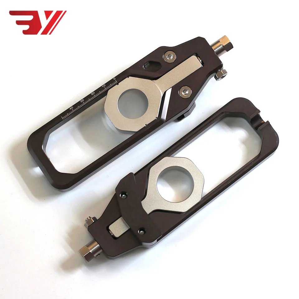 

For BMW S1000RR 2009 2010 2011 2012 2013 2014 2015 2016 CNC Aluminum Left & Right Chain Adjusters with Spool Tensioners Catena
