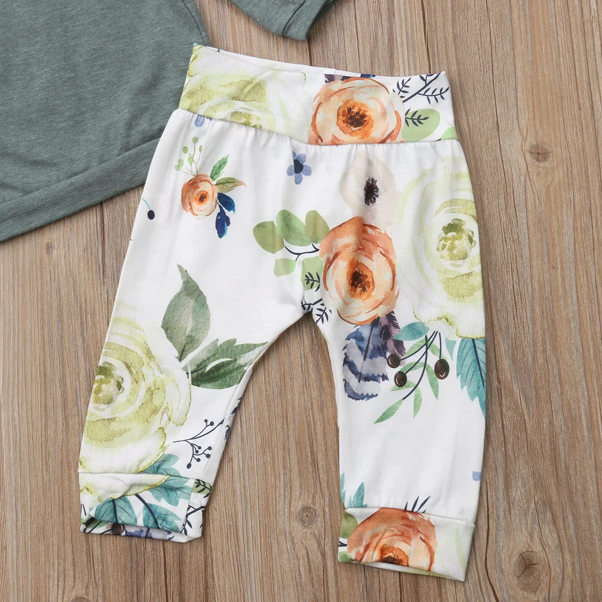 

pudcoco Newborn Infant Baby Girl Floral Jumpsuit Romper Bodysuit Pant Outfit Set baby girl cotton floral casual clothes set