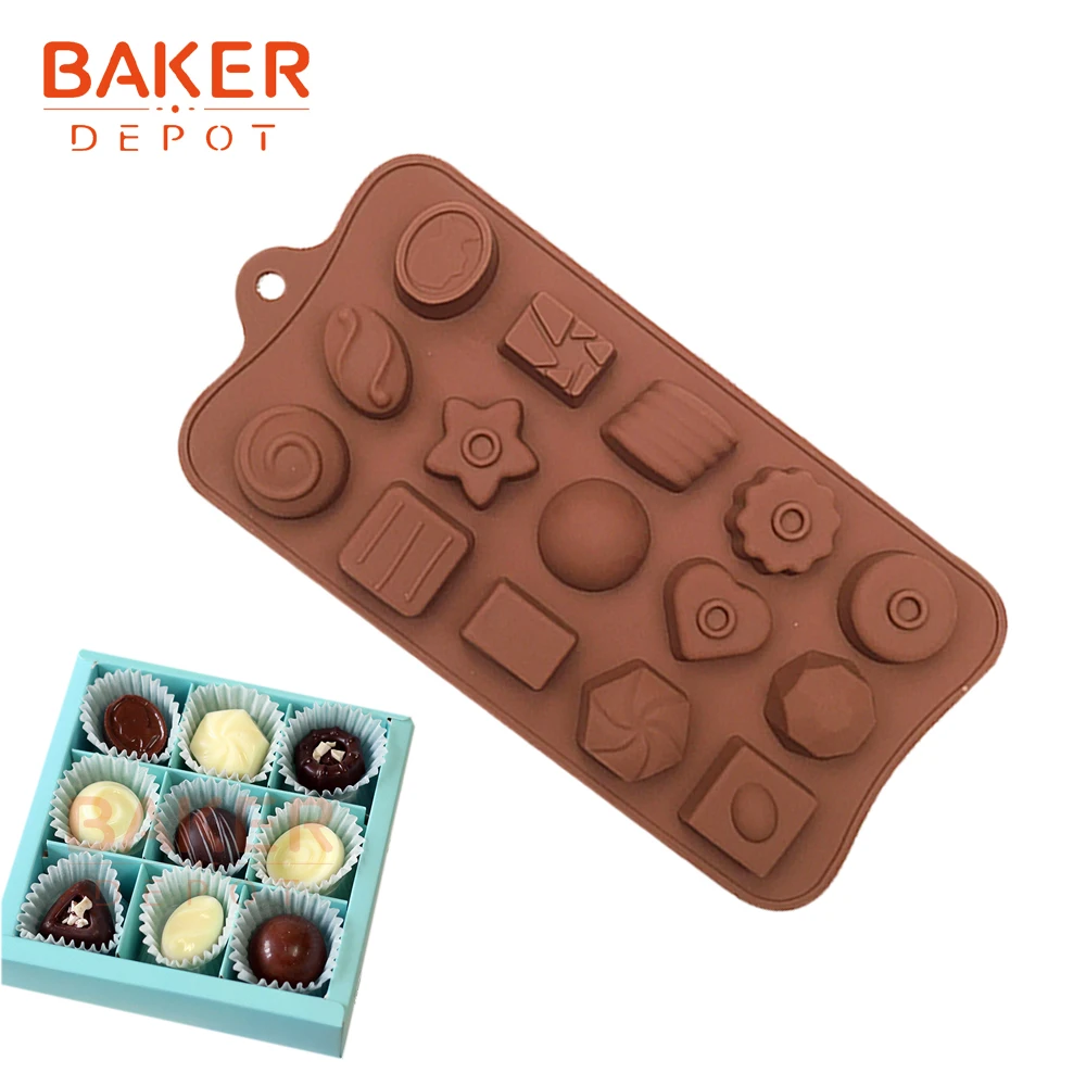BAKER DEPOT силиконовая форма для шоколада выпечки Конфета Сладкая желе мыла льда