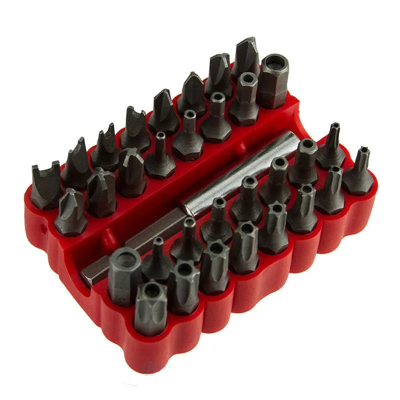 33 шт. Torq Torx шестигранные звезда гаечный ключ Отвертка с тремя крыльями магнитный