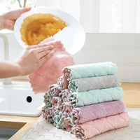 10piecs pain scouring pad double sided dishcloth kitchen dish towel cloth household cleaning cloth kitchen towels for dishes