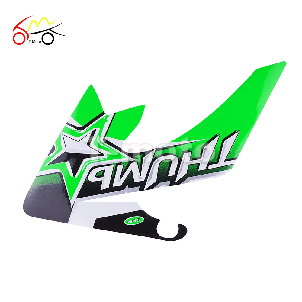 Red Blue Yellow Green Motorcycle Decal Sticker for CRF 50cc Pit Dirt Bike Decals Moto X Baja
