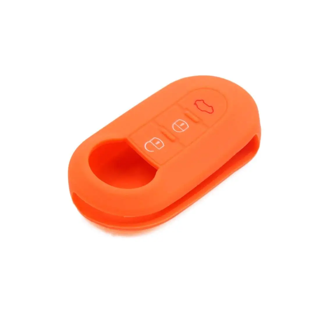 uxcell a18012500ux0041 3 Button Orange Car Silicone Remote Key Flip Cover Case Fob Protector for Fiat | Автомобили и мотоциклы