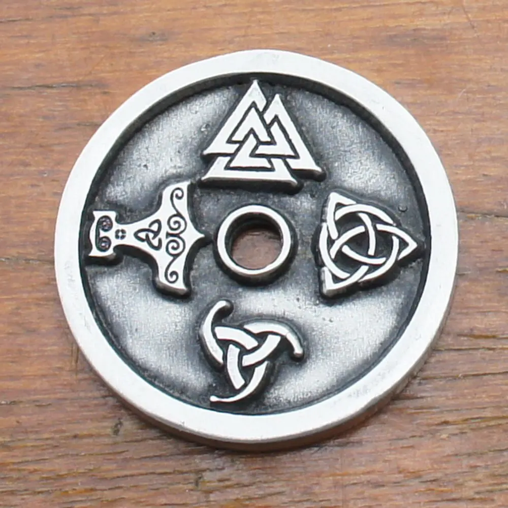DASHI винтажный Валькнут языческий амулет Vegvisir Viking воск шнур скандинавский, норвежский ювелирные изделия кулон с рунами ожерелье Прямая поставка