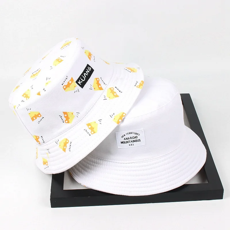Двусторонняя унисекс Весенняя Панама женские шапки с Бобом мужская летняя кепка