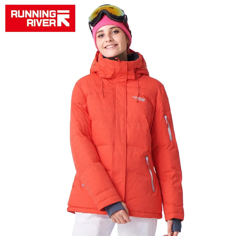 RUNNING RIVER Бренд Зимняя Женская Куртка Для Лыж 4 Цветов Размер S 3XL Водонепроницаемые