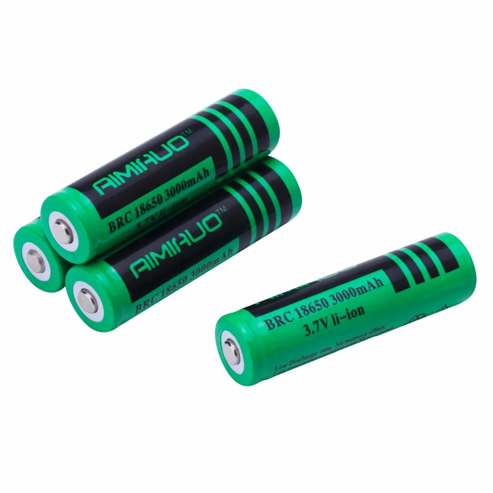 AIMIHUO 18650 аккумулятор 3000mAh 3 7 V литий ионная аккумуляторная батарея для фонарика