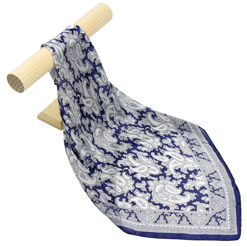 Женский шелковый шарф из 100% шелка маленький квадратный с цветами 2019|scarf paisley|silk