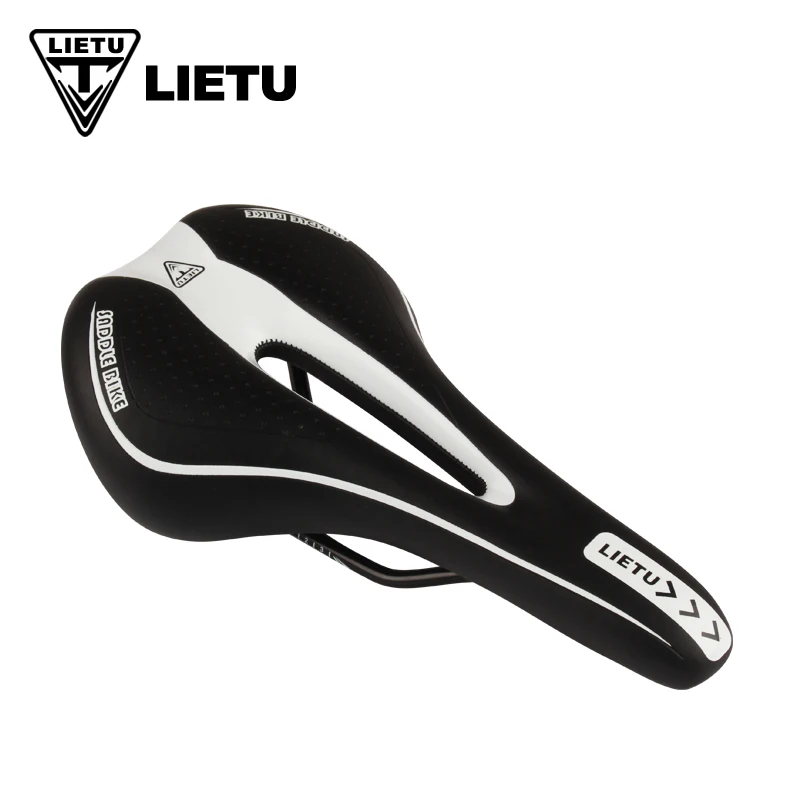WHITE Велосипед LIETU седло MTB горный велосипед Велоспорт силиконовый нескользящий седло сиденье Силикагель Подушка сиденье мягкое седло - Цвет: WHITE