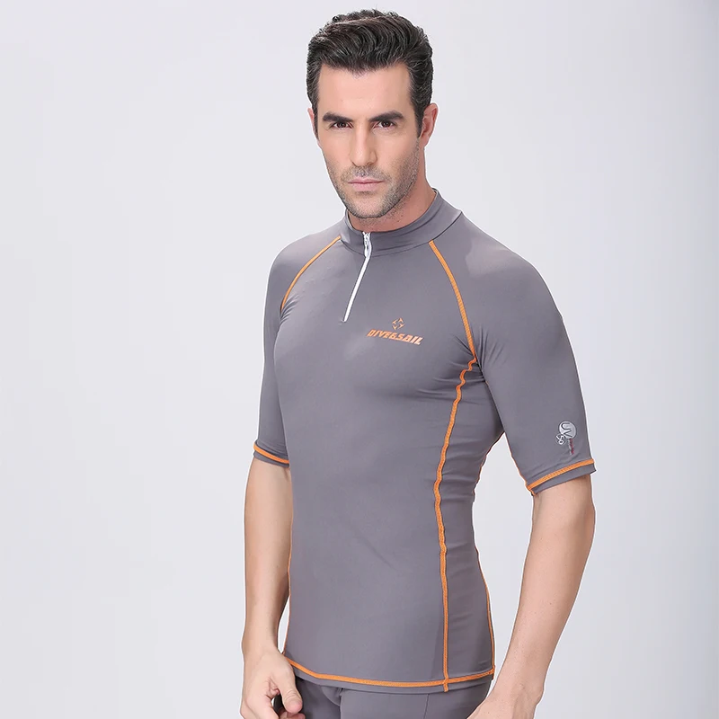 Купальный костюм унисекс с коротким рукавом для дайвинга и серфинга | Спорт