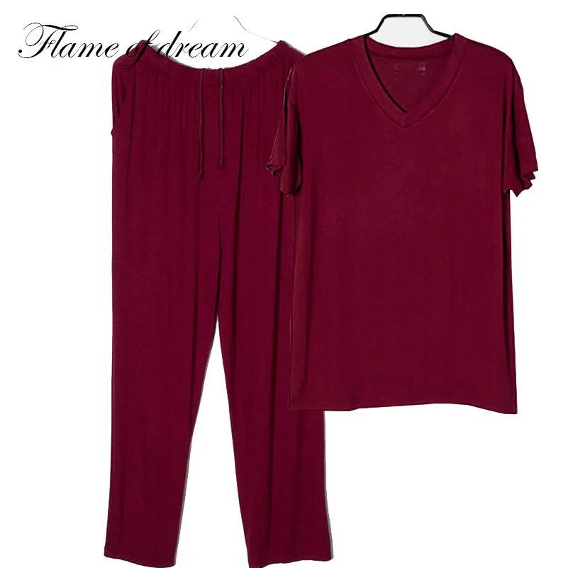 Modal material  Pijamas Hombre Nightwear Man Pijamas Hombres Pajamas Men Men Pajama Man Clothing Set d115