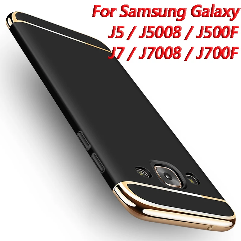 Роскошный чехол для Samsung Galaxy j5 j7 с золотым покрытием защитный мобильного телефона