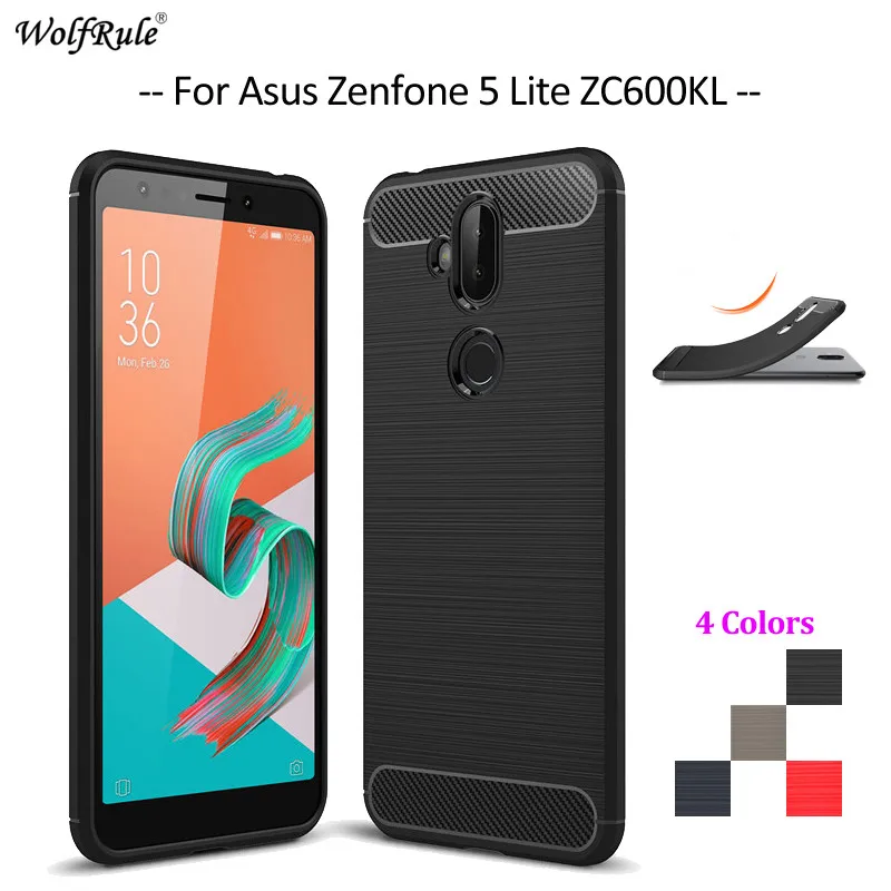 Чехол для Asus Zenfone 5 Lite ZC600KL Мягкий Силиконовый прочный бампер чехол телефона