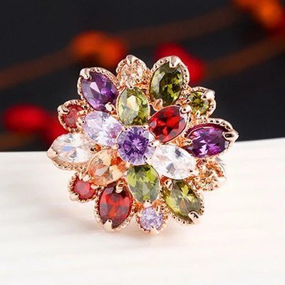 YINHED Роскошные великолепные ювелирные изделия для вечеринки кольцо цвета