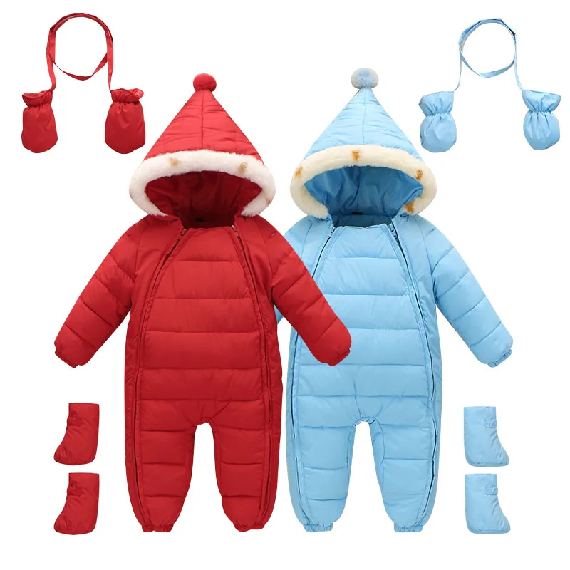 Детские зимние комбинезоны толстый костюм для мальчиков теплый зимний
